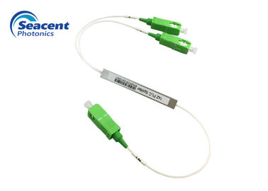 شکاف مدار موج نور مسطح PLC نوع 1x2 با اتصالات SC APC