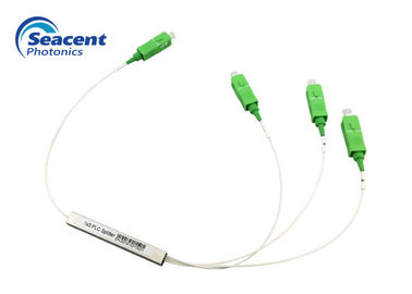 تقسیم کننده فیبر نوری PLC شکاف ، مینی نوع 1x3 Plc با اتصال SC / APC