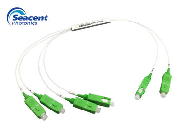 2x4 میکرو تیپ فیبر نوری PLC شکاف با یکنواختی عالی کانال