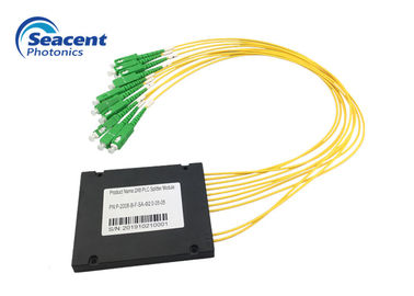 FTTH FTTB FTTX PON 2X8 Cassette PLC Splitter SC APC نوع رابط