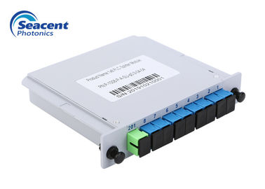 0.9mm 0.5m Cassette PLC Splitter 1x8 plug in SC APC connector