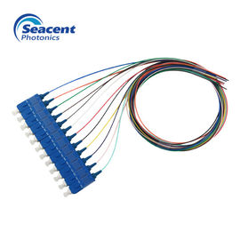 12 رنگ پرتو SC فیبر نوری Pigtail UPC لهستانی 2.0m 3.0mm با ژاکت PVC