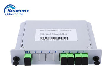 نوع 1x4 Cassette PLC Splitter Passive Optical Network را با پایداری بالا وارد کنید